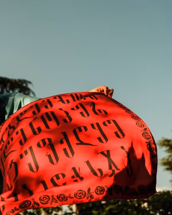 Scarf with Alphabet