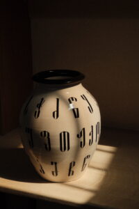 Ceramic Pot with Alphabet