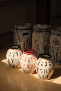 Ceramic Pot with Alphabet