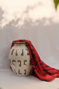 Ceramic Pot with Alphabet
