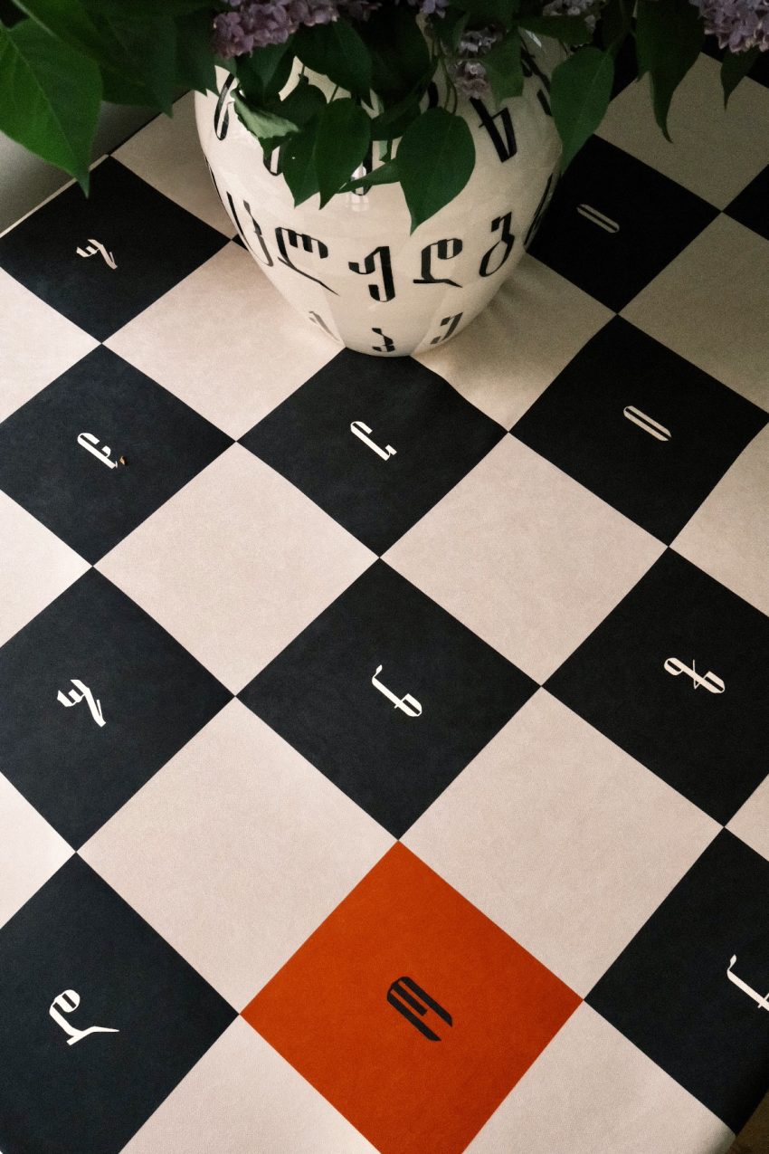 Tablecloth with Alphabet