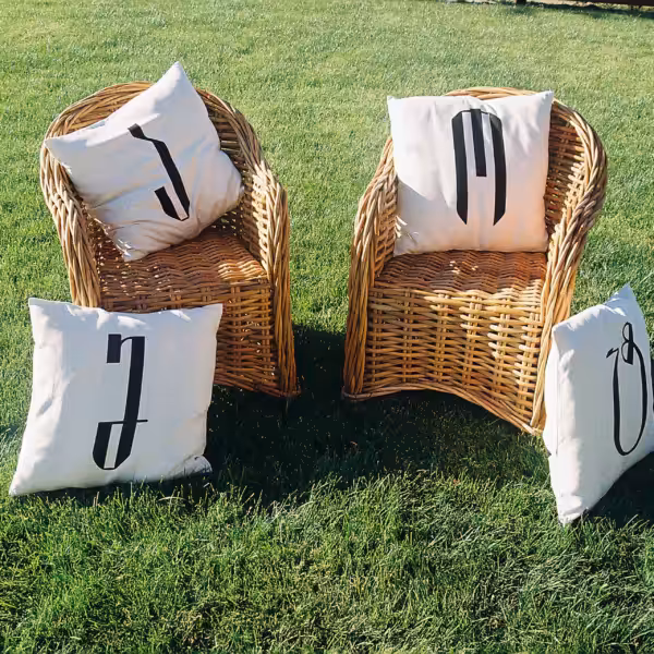 Pillow with Alphabet
